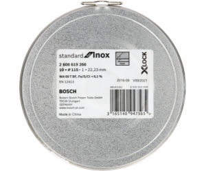 Bosch X-LOCK rezny kotouc 10x115 1mm Std Inox v doze