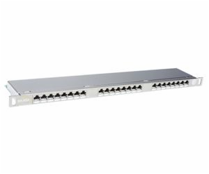 19" patch panel Solarix 24xRJ45 CAT6 STP s vyvazovací liš...