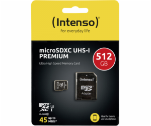 Intenso microSDXC Cards    512GB Class 10 UHS-I Premium