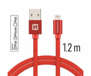 Swissten Datový Kabel Textile Usb / Lightning Mfi 1,2 M Č...