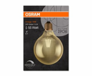 LED žárovka OSRAM, G125, E27, 7,5 W, 725 lm, 2500 K