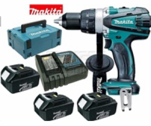 Makita DDF458RF3J Aku vrtací šroubovák Li-ion 3xaku 18V 3...