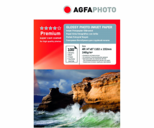 AgfaPhoto Premium Photo leskly papir 240 g 10x15 cm 100 l...