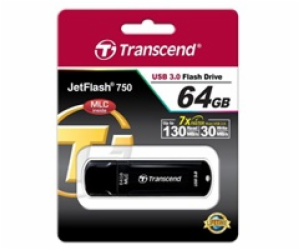 Transcend 64GB JetFlash 750, USB 3.0 flash disk, MLC, LED...