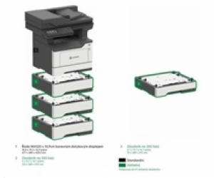 LEXMARK Multifunkční ČB tiskárna MX521ade, A4, 44ppm, 102...