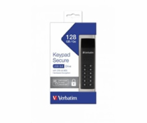 VERBATIM USB 3.0 Drive 128 GB - Keypad Secure (R:160/W:15...