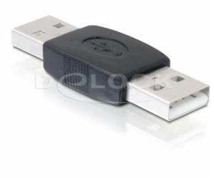 Delock 65011 USB Adapter, USB A černý samec/samec (spojka)