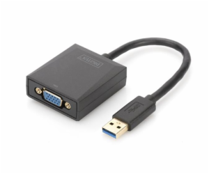 Digitus Adaptér USB 3.0 na VGA, vstupní USB 1080p, výstup...