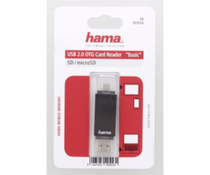 HAMA čtečka paměťových karet Basic USB 2.0/micro USB OTG/...