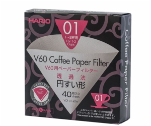 Hario papírové filtry pro V60-01 40 ks