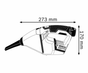 Bosch GAS 12V aku rucni vysavac