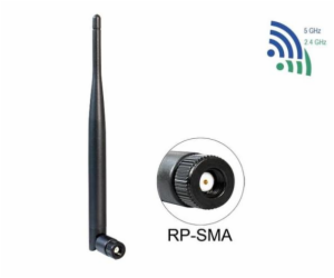 DeLOCK WLAN 802.11 a/b/g/n anténa RP-SMA 5 dBi