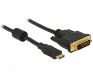 Delock HDMI kabel Micro-D samec > DVI 24+1 samec 1 m