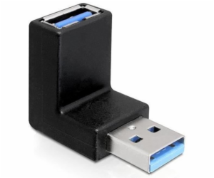 Redukce USB 3.0. A/M  - USB 3.0 A/F pod úhlem 90