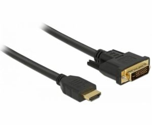 Delock Kabel HDMI na DVI 24+1 obousměrný 2 m