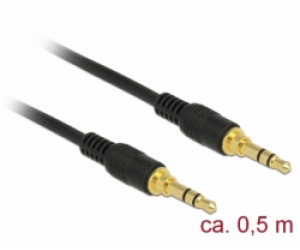 Delock Kabel Stereo Jack 3,5 mm 3 pin samec > samec 0,5 m...