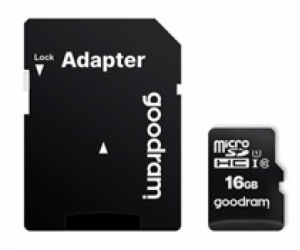 GOODRAM MicroSDHC karta 16GB M1AA, UHS-I Class 10, U1 + a...