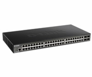 D-Link DGS-1250-52X 52-port Gigabit Smart Switch, 48x GbE...