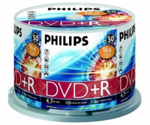 1x50 Philips DVD+R 4,7GB 16x SP