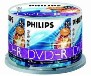 1x50 Philips DVD-R 4,7GB 16x SP