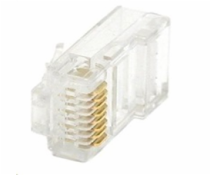 Konektor UTP RJ45 (8p8c), Cat6, 50µm, licna(lanko) - 100 ks