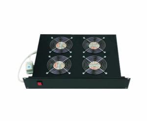 TRITON 19" ventilační jednotka, 4 vent.-230V/140W, termos...