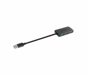 Transcend HUB2, USB 3.1 Gen 1 Hub 4-port, černý