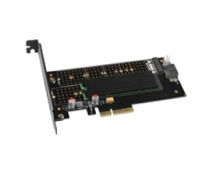 AXAGON PCEM2-DC, PCIe x4 - M.2 NVMe M-key + SATA B-key sl...