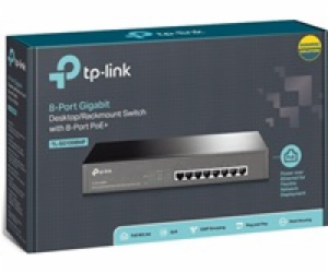 TP-Link switch TL-SG1008MP (8xGbE, 8x PoE+, 153W)