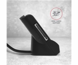 AXAGON CRE-SM2, USB-A StandReader 4-slot čtečka Smart car...