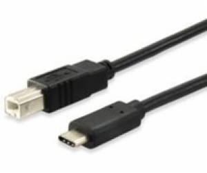 Equip kabel USB-C – USB-B USB 1 m černý (12888207)