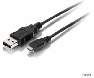 Equip USB-A - microUSB USB kabel 1,8 m černý (128523)