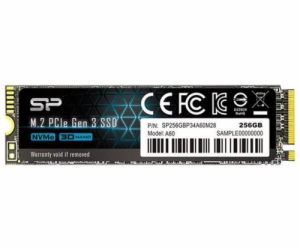 Silicon Power P34A60 256GB M.2 2280 PCI-E x4 Gen3 NVMe SS...