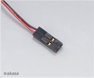 AKASA ventilátor AK-189BK-2B, 25x25x10mm, 2 pins, 2x kuli...