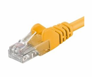 PremiumCord Patch kabel UTP RJ45-RJ45 CAT6 5m žlutá