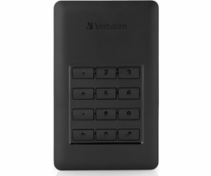 VERBATIM Externí HDD 2TB Incl.KEYPAD USB3.1 USB 3.0 GDPR