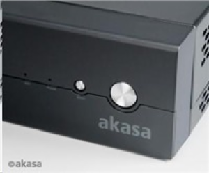 AKASA case Crypto VESA, MiniITX, černá + 80W AC adaptér