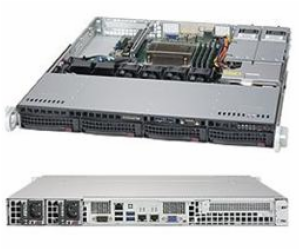 SUPERMICRO 1U chassis 4x 3,5" HS SAS/SATA (12G), 2x400W (...