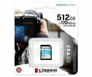 Kingston MicroSDXC karta 512GB Canvas Go! Plus, R:170/W:9...