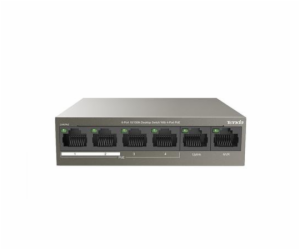 Tenda TEF1106P-4-63W PoE AT switch 4x PoE 802.3af/at, 6x ...