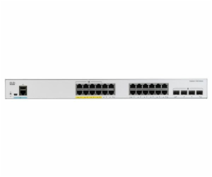 Catalyst C1000-24P-4G-L, 24x 10/100/1000 Ethernet PoE+ po...