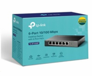 TP-Link switch TL-SF1006P (6x100Mb/s, 4xPoE+, 67W, fanless)