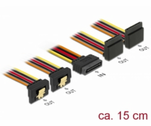 Delock Kabel SATA 15 pin napájecí samec s aretací > SATA ...