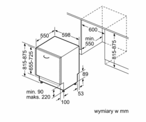 Bosch SMV2ITX16E vestavná myčka nádobí