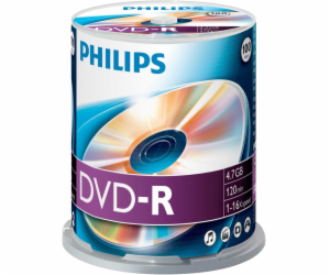 1x100 Philips DVD-R 4,7GB 16x SP