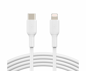 Belkin Lightning/USB-C kabel 1m PVC, mfi cert. bily