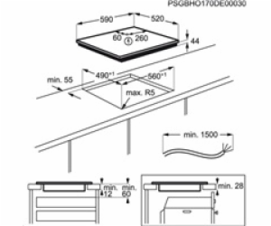 Electrolux EIS62443 Černá Vestavná 60 cm zóna indukční va...