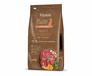 FITMIN Dog Purity Grain Free Adult Beef - suché krmivo pr...