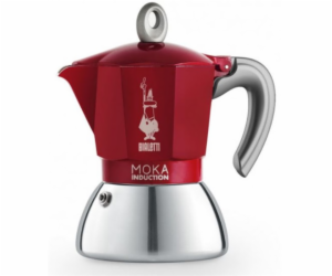 Bialetti MOKA INDUCTION ČERVENÁ 4 ŠÁLKY