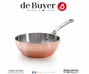 De Buyer Prima Matera Sauté Pan Copper/Steel 24cm curved ...